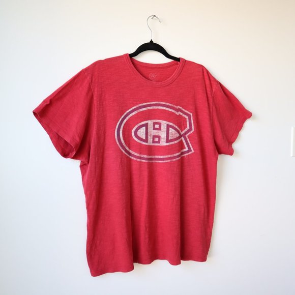 Vintage Canadiens Red T Shirt, 47 Brand , Size L - Picture 4 of 8